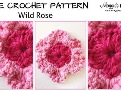 Wild Rose Free Crochet Pattern - Right Handed
