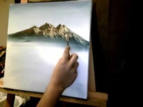 Acrylic Mountain Painting