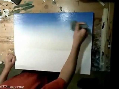 Art Lesson: How to paint a sky using acrylics.