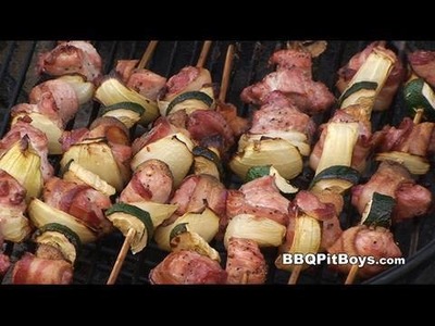 Bacon Pork Kabobs Recipe by the BBQ Pit Boys