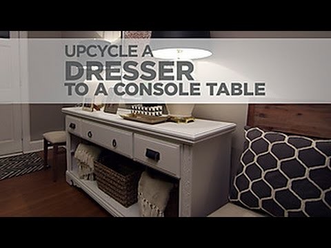 Budget Decorating a DIY Upcycled Console Table