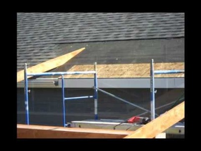 Construction of a roof addition over an existing concrete patio in Bozeman, MT part 2