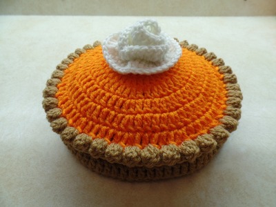 #Crochet Full Size Pumpkin Pie #TUTORIAL