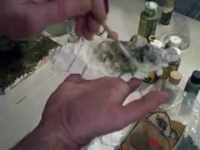 Diorama Tutorial Part5: Painting rocks and cliffs