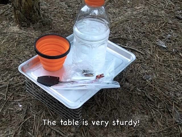 DIY Backpacking Table