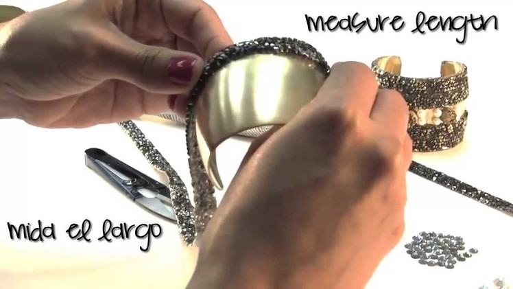 DIY Fancy  Cuff Bracelet
