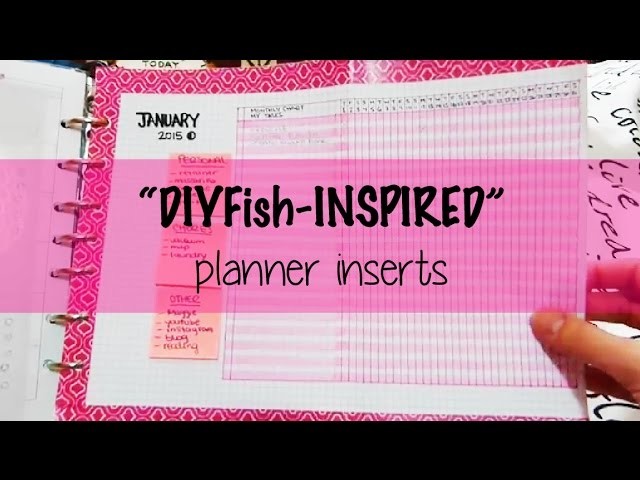 DIY Fish Inspired Planner Inserts