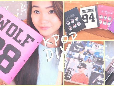 DIY K-POP School Supplies!♡Binders, Notebooks, Pens, etc.