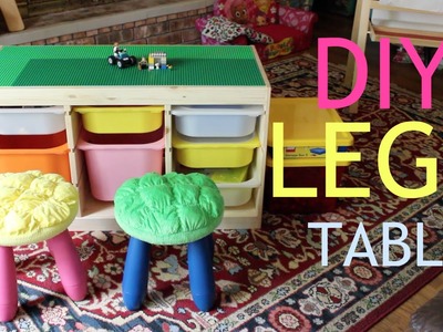 DIY Lego Activity Table & Organization | Babybellykelli