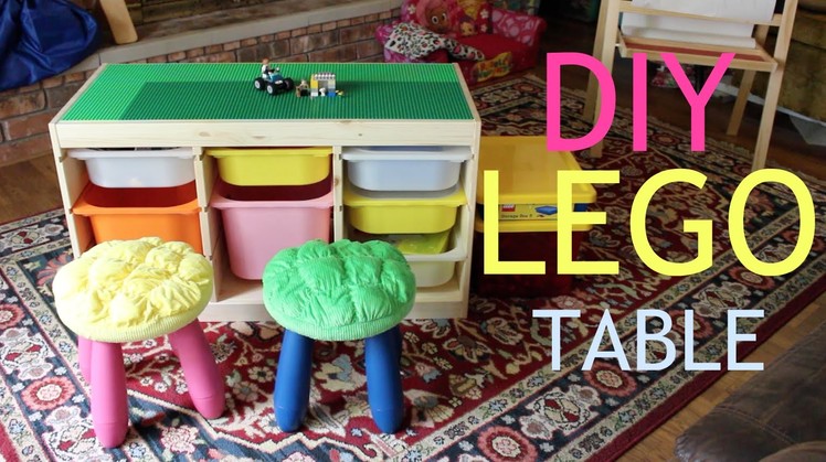 DIY Lego Activity Table & Organization | Babybellykelli