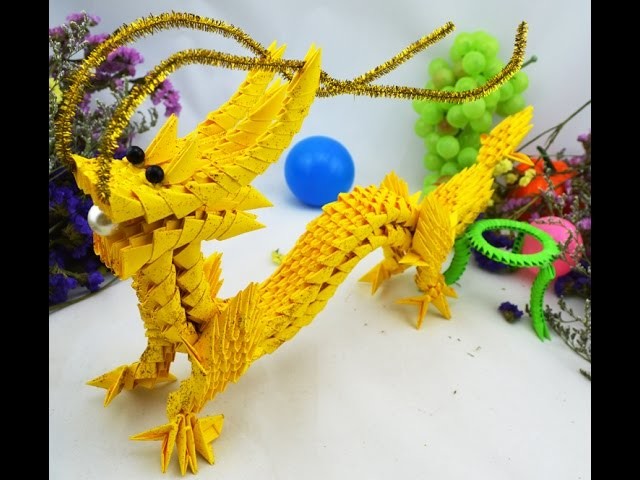 Dragon Instructions and Tutorials about how to make an origami dragon  par1
