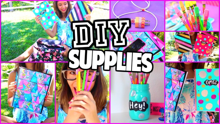 EASY DIY Back-To-School Supplies! BTSwithHales