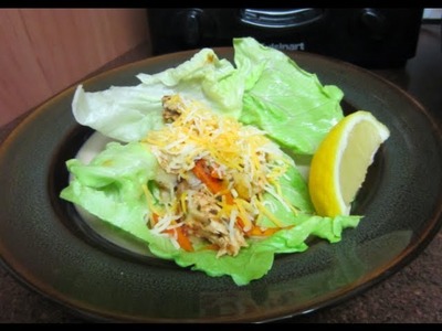 Easy Fresh and Tangy Chicken Lettuce Cups