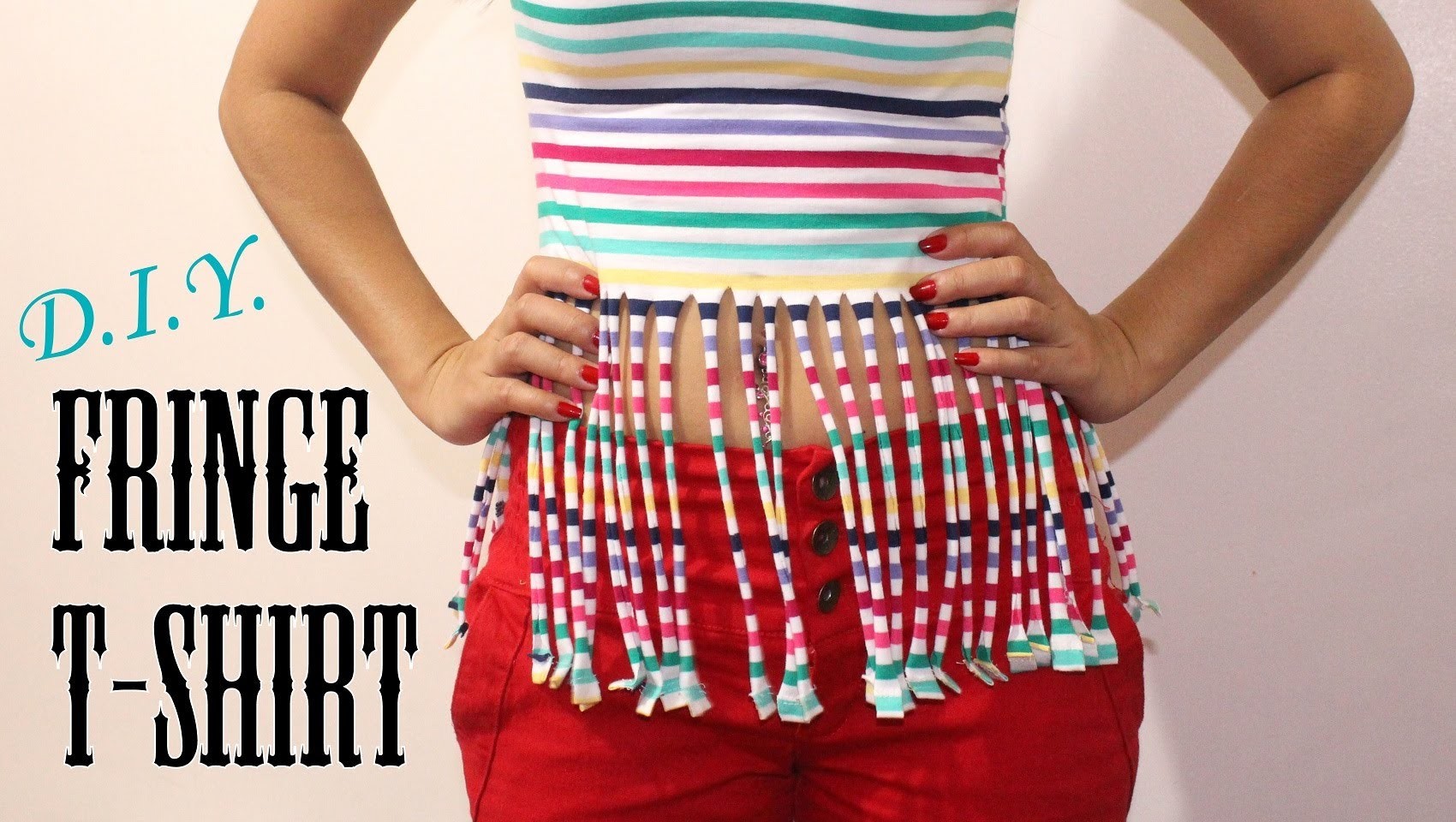 Easy Fringe TShirt Tutorial