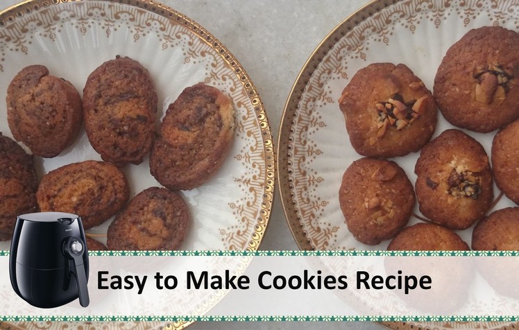 Easy to bake Cookies Recipe | Philips airfryer recipes by Healthy Kadai