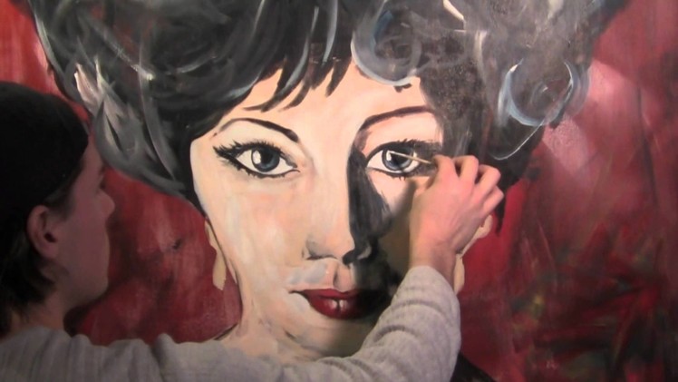 Elizabeth Taylor Painting by Barry Belcher
