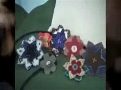 Fabric Flowers.  Instructions