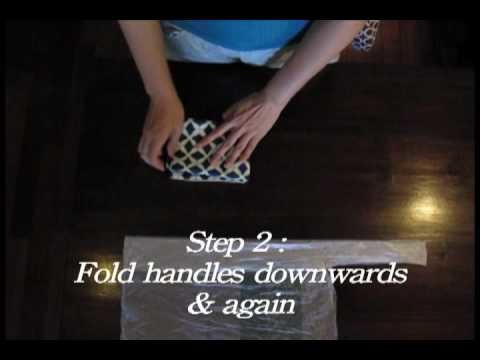 Folding the Fabric Fantastic Bag in 3 Simple Steps