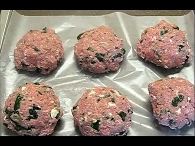 Healthy Tip: Turkey Burgers with Spinach and Feta Cheese