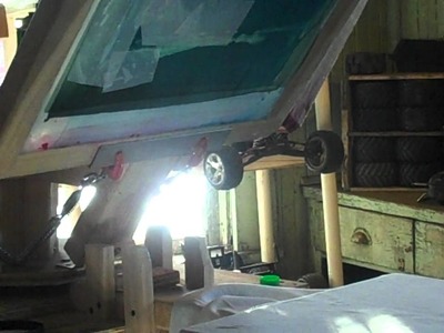 Homemade 4 color screen printing press from Scubadan71