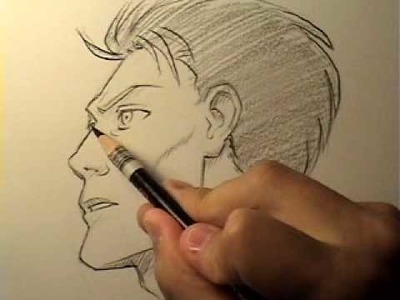How to Draw a "Realistic" Manga Face in Profile [HTD Video #14]