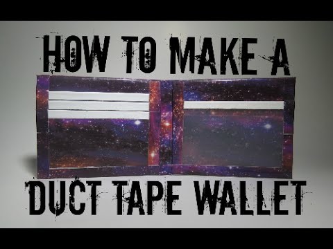 How to Make a Duct Tape Wallet for Beginners!! (Bi-Fold)