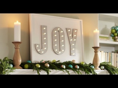 How to Make a Holiday Lighted Marquee - The Home Depot