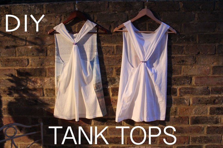 How to make a tshirt into a tank top DIY