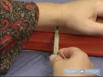 How to Make Hemp Jewelry : Adding Bead One to Square Knot Hemp Bracelet