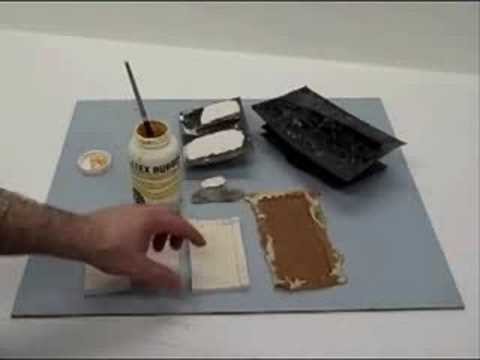 How to make rubber molds of rocks and castle walls