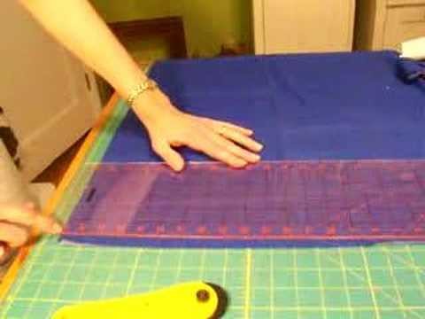 How to use a rotary cutter to cut strips for quilting