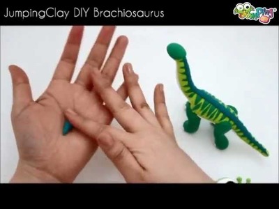 Jumping Clay Tutorial - How to make a Brachiosaurus