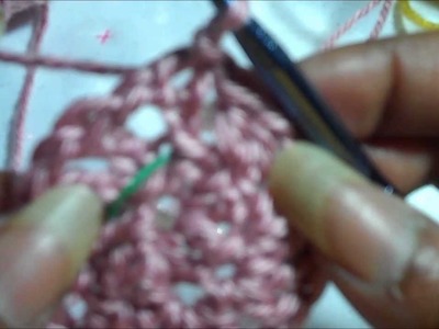 Part 1 Crocheting a Mesh stitch hat with fur stitch