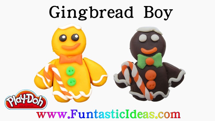Play Doh Gingerbread Man.Boy - How to with playdough.Holiday