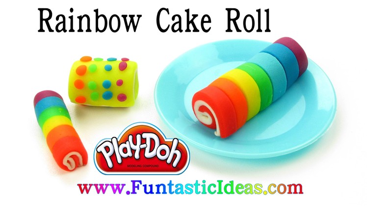 Play Doh Rainbow Cake Roll. Cake Roll - How to with playdough