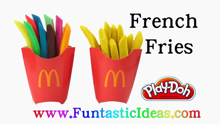 Play Doh Rainbow French Fries - How to with Playdough by Funtastic Ideas
