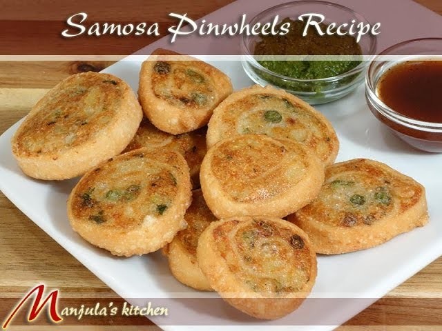 Samosa Pinwheels - Indian Gourmet Appetizer Recipe by Manjula