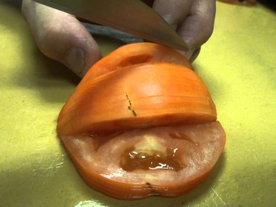 Sharpest Knife in the World Slices Tomato Super Thin - How To Make Sushi Series
