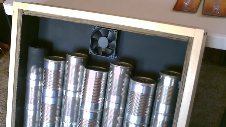 Solar Air Heater DIY - Homemade STEEL CAN Air Heater! - Quickview w.closeups