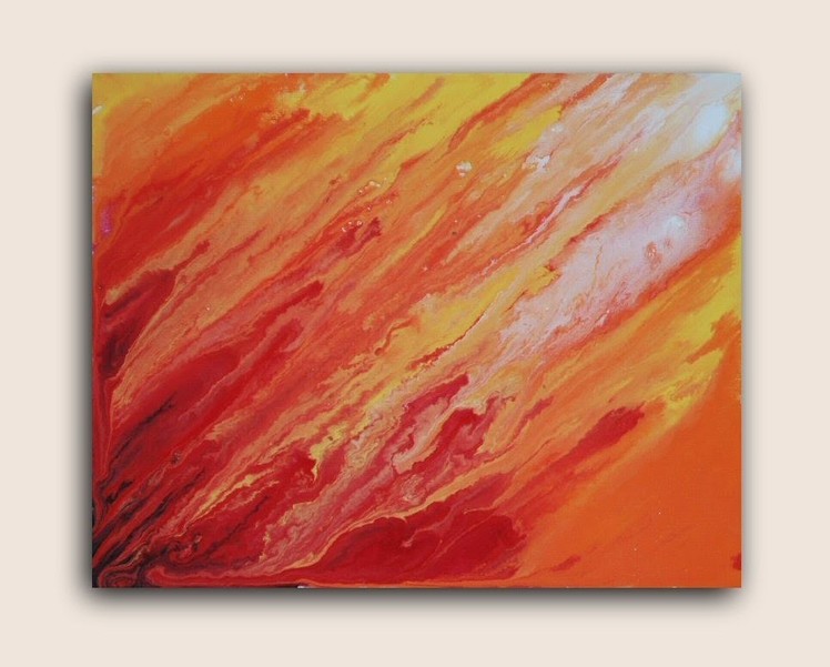 Solar Flares: Acrylic Painting on Canvas