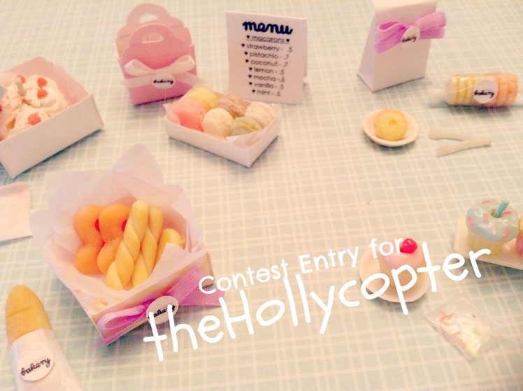 ♥ TheHollycopter Polymer Clay Contest Entry ("The Happy Bakery")♥