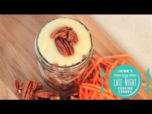 4-Minute Carrot Cake in A Jar Recipe