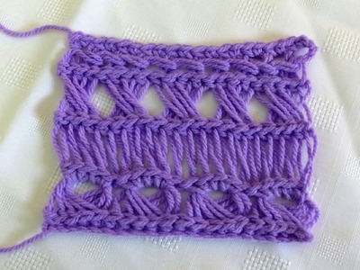 Broomstick Lace Variations 4: Chain Ridged