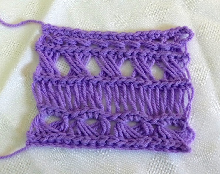 Broomstick Lace Variations 4: Chain Ridged