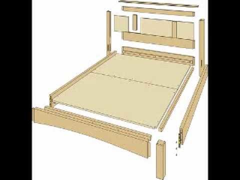 Carpentry Bed Plans - Detailed Woodworking Project Blueprints