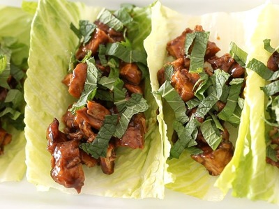 Chicken Lettuce Wraps Recipe || KIN EATS