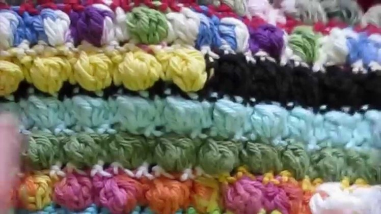 Crochet Bobble Blanket with Pattern