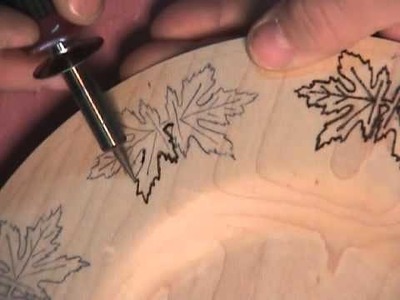 Debbie's Plate. A woodburning video.