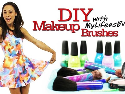 DIY Personalized Makeup Brushes with MyLifeAsEva #17Daily
