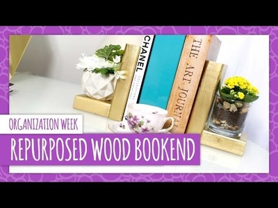 DIY Repurposed Wood Bookend - HGTV Handmade